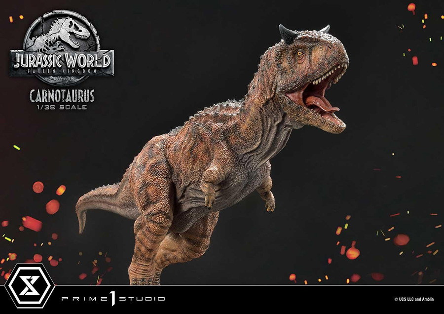 Statue en PVC 1/38 Prime 1 Studio Carnotaurus Jurassic World Fallen Kingdom  – geekkollector